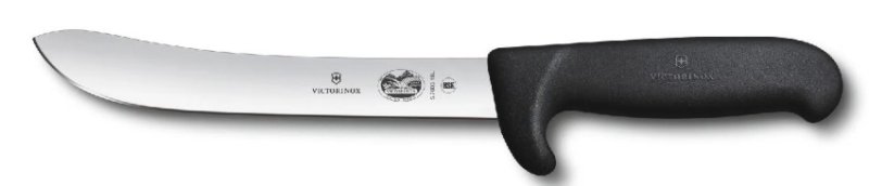 Nóż rzeźnicki i skórujący Victorinox Fibrox 5.7603.18L - "Safety Nose", 18cm